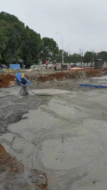 Foamed concrete road bridge highway filling