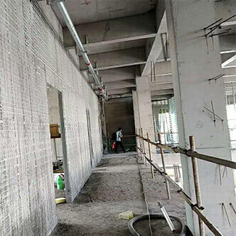 Foam concrete cast-in-situ light steel keel reinforced expansion net house