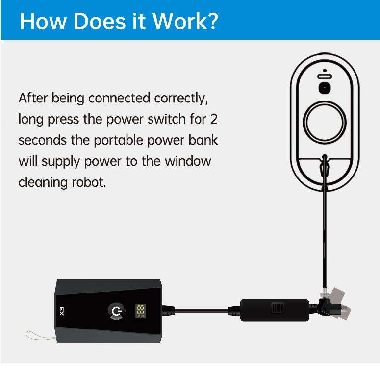 Window Cleaning Robot Battery Bank Power Bank Portable manufacture