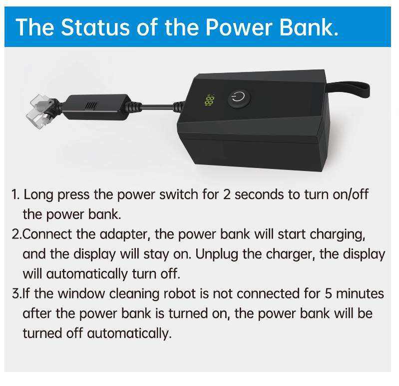 Window Cleaning Robot Battery Bank Power Bank Portable details