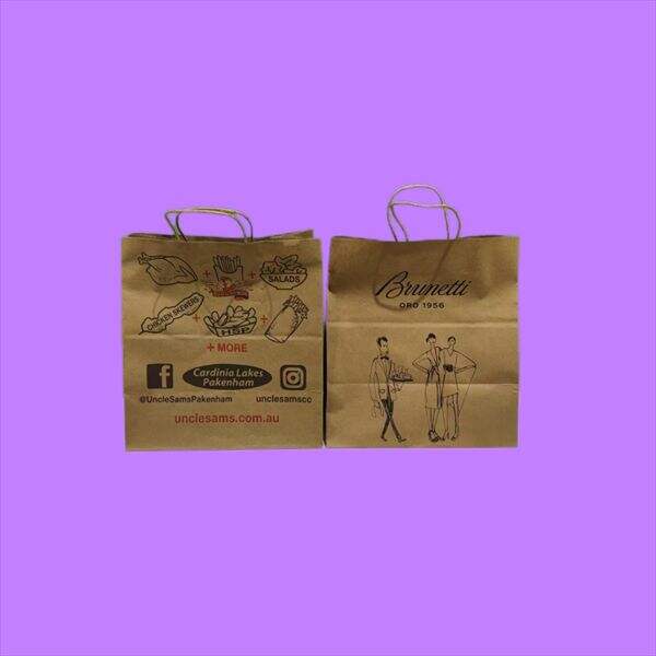 Custom Printed Kraft Paper Bags For Packaging