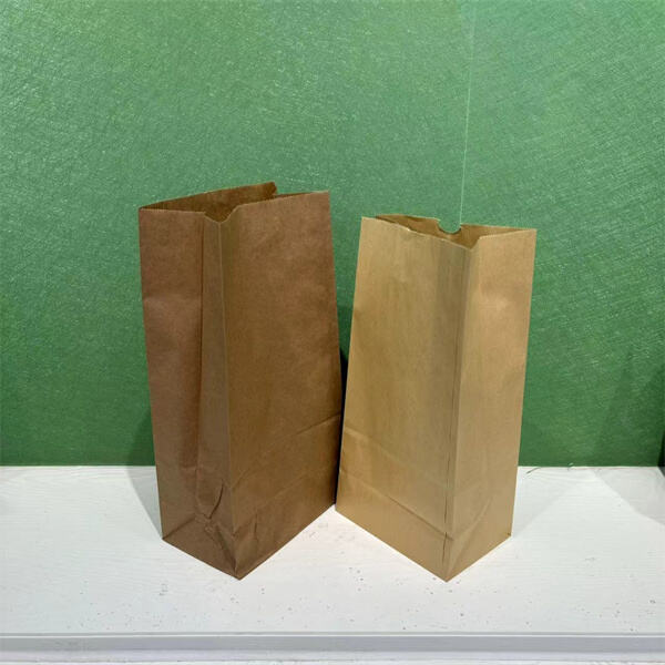 Bolsas de papel marrón de almacenamiento tamaño sándwich