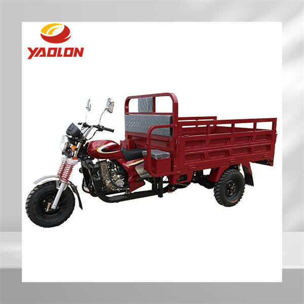 A smooth and comfortable ride in a closed cabin gasoline tricycle