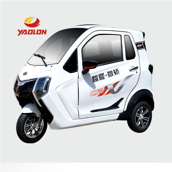 Enjoy all-weather rides in an enclosed electric tricycle