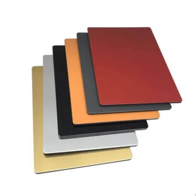 2mm YEŞİL Renkli PVDF Alüminyum Kompozit Panel Levha Dış Cephe Kaplama Metal ACP Fiyat 1220x2440mm imalatı