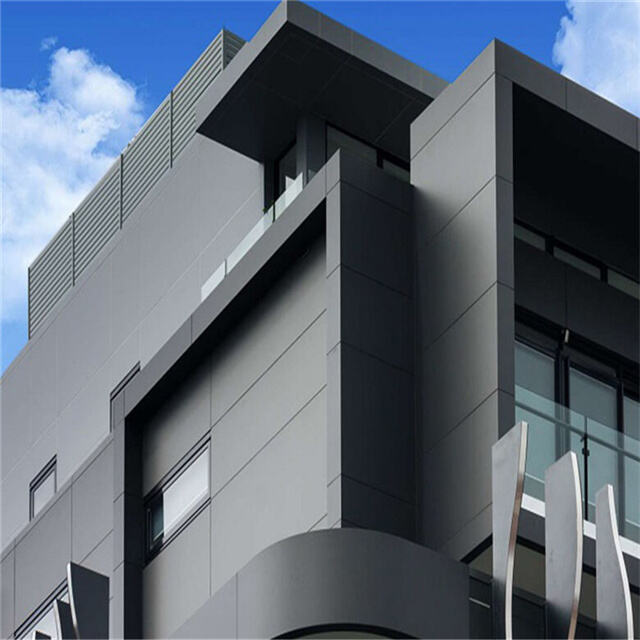 Matte Black Acm Sheet Wall Cladding Aluminum Metal Composite Panel For Facades manufacture