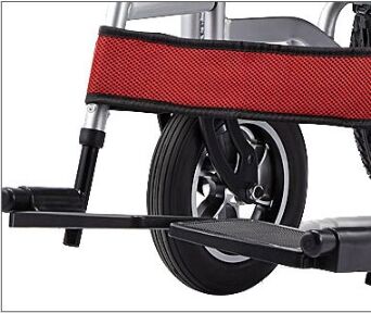 High Quality Foldable Steel Electric Wheelchair Breathable Motorized Power for Elderly People manufacture