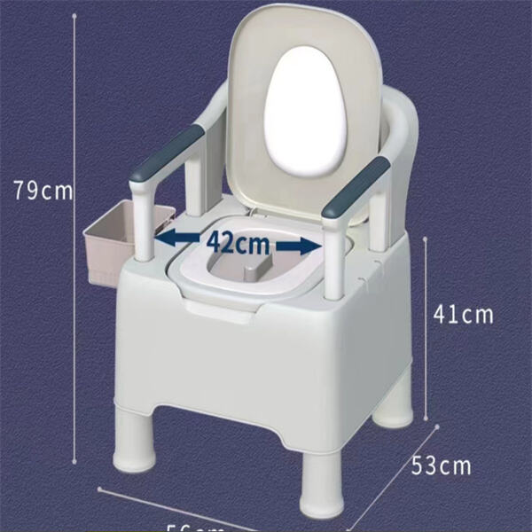 A Folding Toilet Chair For Easy Storage