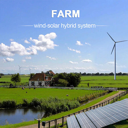 Farm Use Solar Wind Hybrid System
