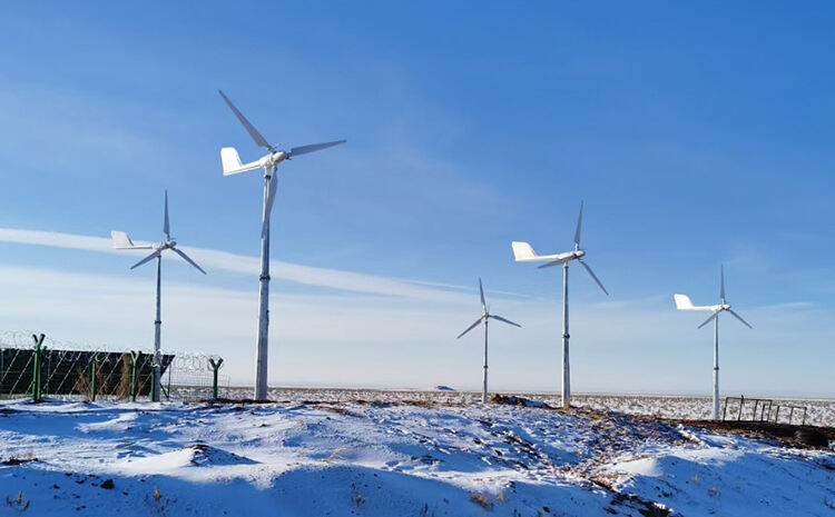 horizontal axis pitch control 5kw small wind mill turbine-10