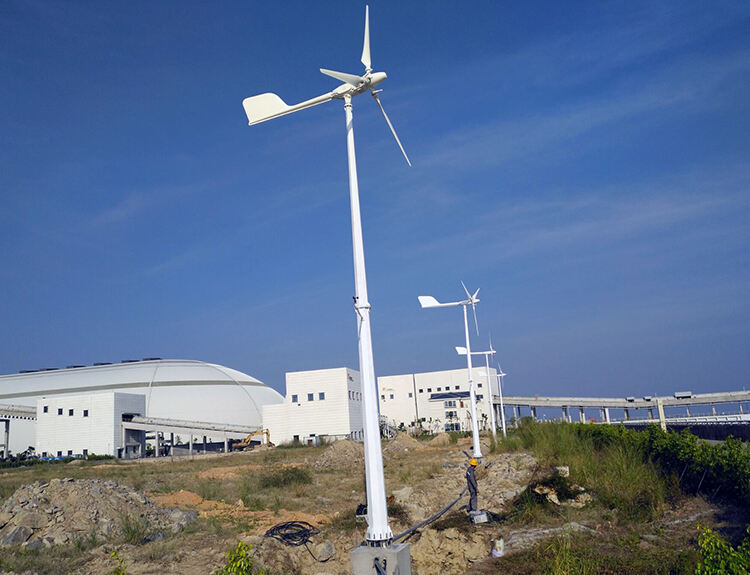 horizontal axis pitch control 5kw small wind mill turbine-3