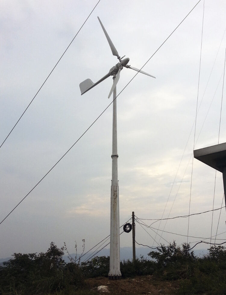horizontal axis pitch control 5kw small wind mill turbine-8
