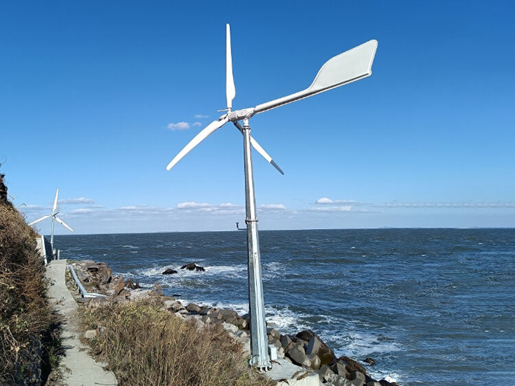 horizontal axis pitch control 5kw small wind mill turbine-6