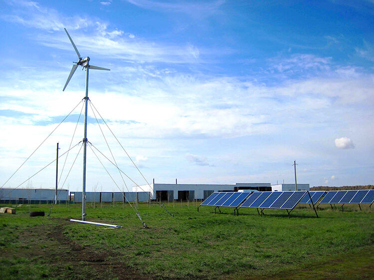 100KW Hybrid Wind Solar System for Distributed Power Station supplier