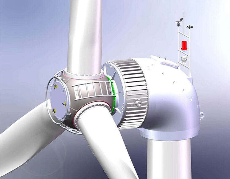 pitch controlled horizontal axis wind turbine 150kw-4