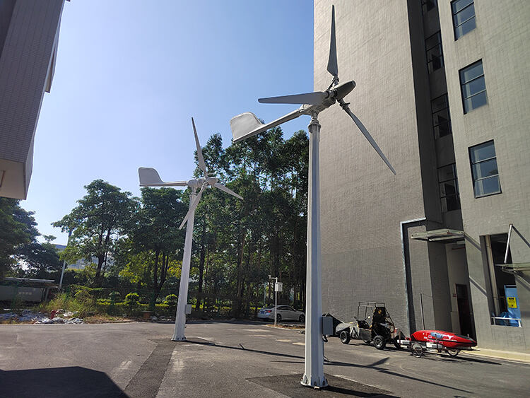 horizontal axis pitch control 5kw small wind mill turbine-7