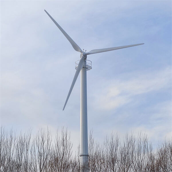 Verminderung der Kohlendioxidemissionen mit einer 20-kW-Windturbine
