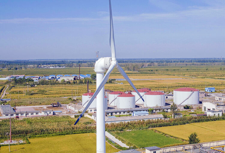 pitch controlled horizontal axis wind turbine 150kw-8