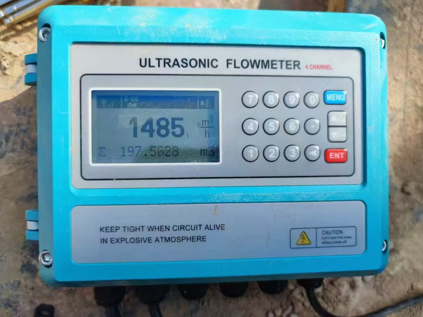 product multi channel ultrasonic flow meter wall mounting bracket ultrasonic flow sensor meter flowmeter662-9