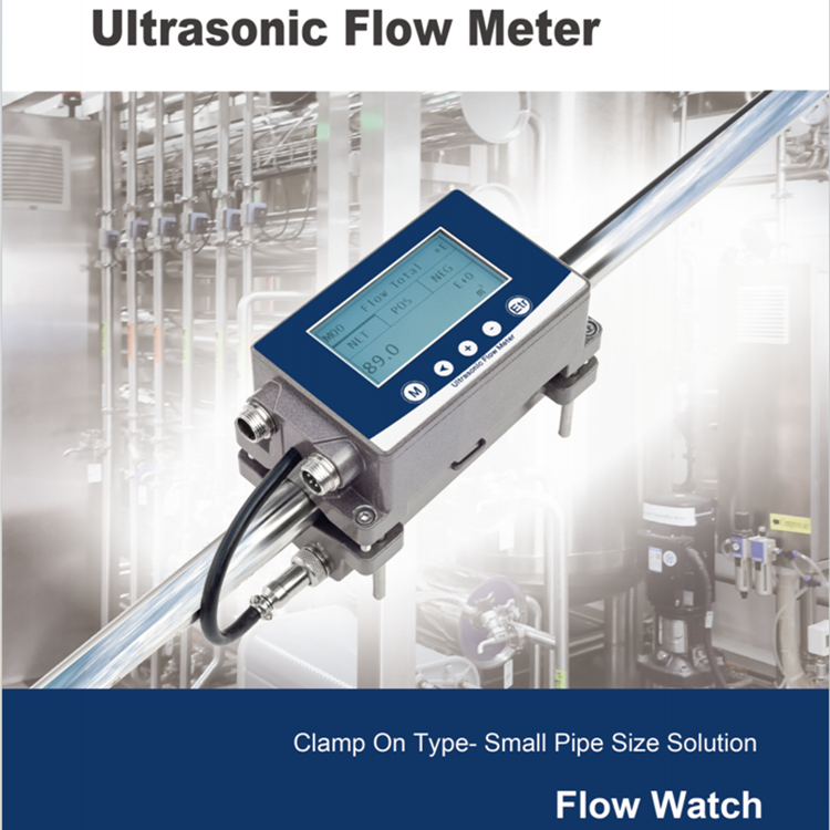 Ultrasonic Flow Meter Water Clamp-on Type Pipe Size DN15-DN40 Fow Water Liquid Ultrasonic Flow Watch IP67 Water Flowmeter manufacture