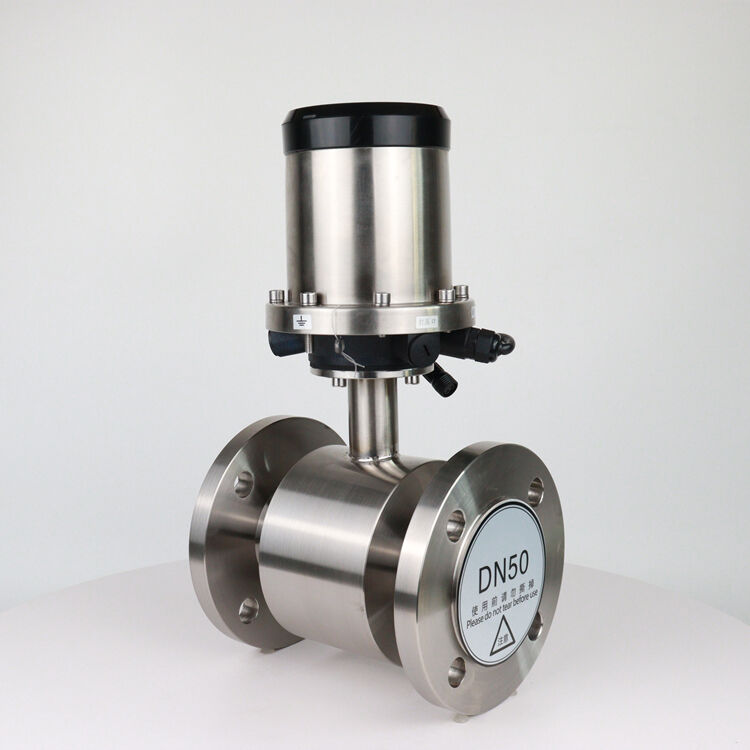 DN150 battery electromagnetic water flow meter with RS485 communication for measuring agricultural irrigation water flow meter manufacture