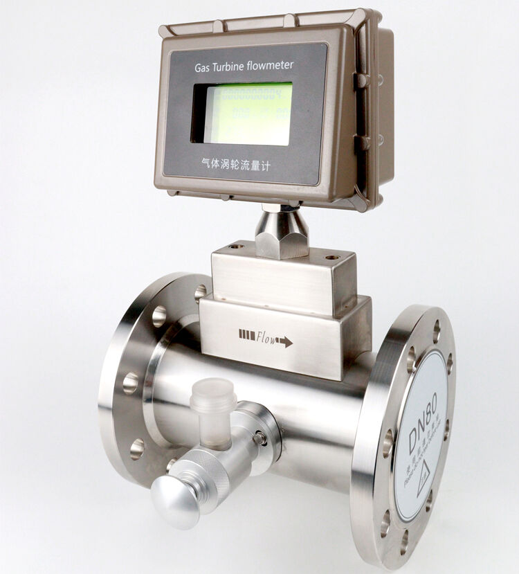 Gas turbine flow meter with RS485 Communicate LPG Gas Flow Stainless Steel Industrial Turbine Gas Air Flow meter details