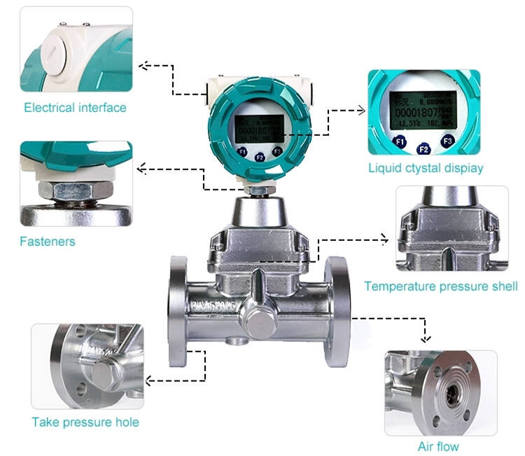 Gas Air High Reliability Precession Remote Display Vortex Flowmeter Rs485 Precession Vortex Flow Meter 420Ma Boiler Flow Meter manufacture