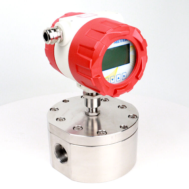 1/2'' 304SS oval gear flow meter for chemical liquid micro flowmeter bio oil positive displacement digital rs485 flow meter manufacture