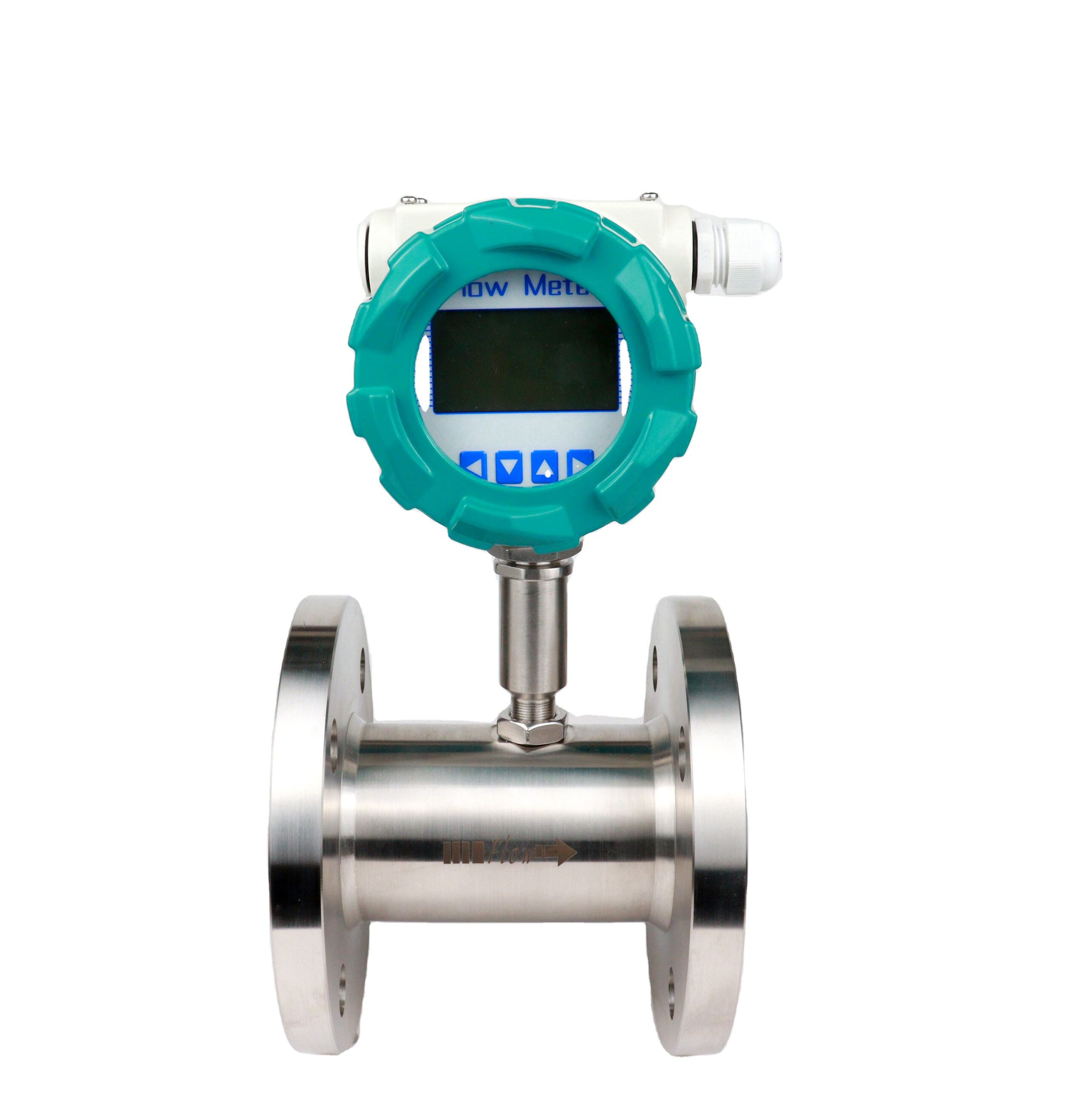 Turbine Flowmeter Fuel Oil Flowmeter Digital Oil Water Liquid DN25 Pulse lwq clamp on flow meter  RS485 HART 4-20mA flowmeter supplier