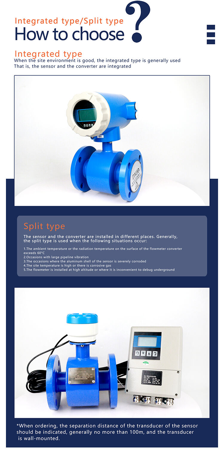 electric modbus rtu liquid control encloser pipeline DN40 4-20mA 6 inch emf hot cold water electromagnetic flow activity meter manufacture