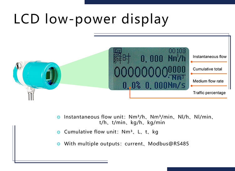 304SUS Insertion type thermal mass gas flow meter for compressed air or LPG gas mass flow meter air flow meter supplier