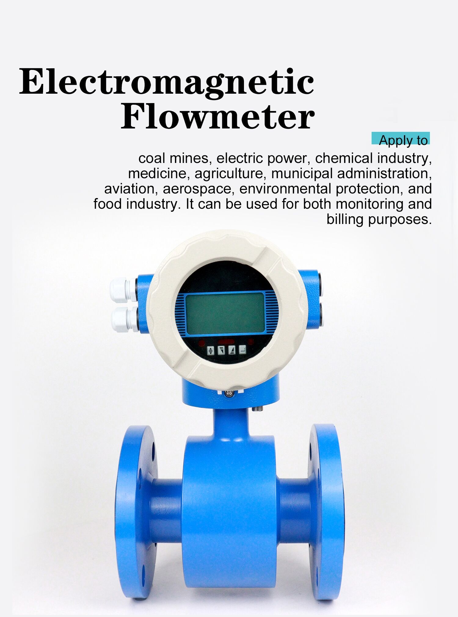 electric modbus rtu liquid control encloser pipeline DN40 4-20mA 6 inch emf hot cold water electromagnetic flow activity meter manufacture