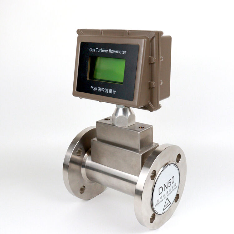 DN50 explosion proof gas turbine flow meter with T&P compensation for natural gas pipeline metering station LPG gas flowmeter supplier