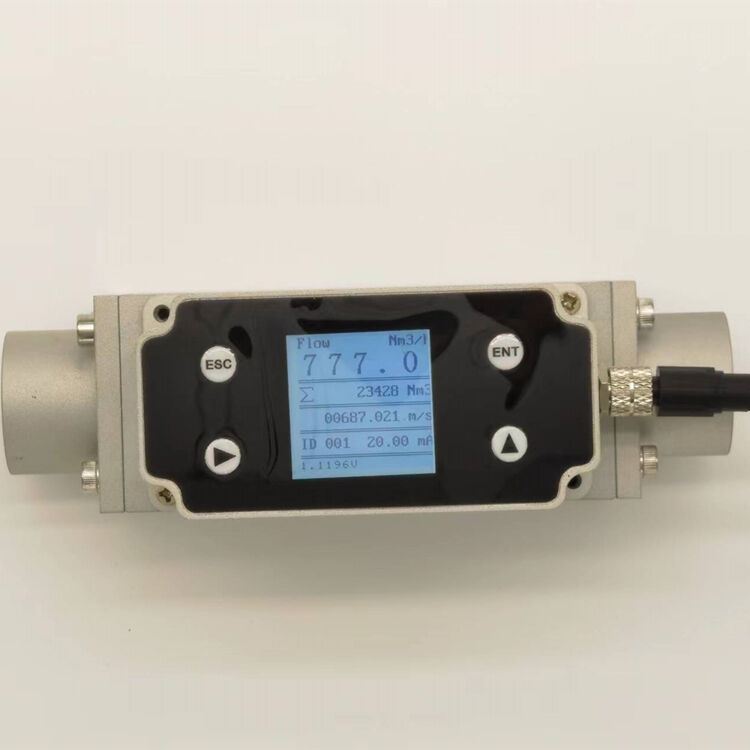 Micro thermal gas mass flow meter with RS485 MODBUS high Precision Gas Mass Flow Meter Gas Mass Flow Regulator factory