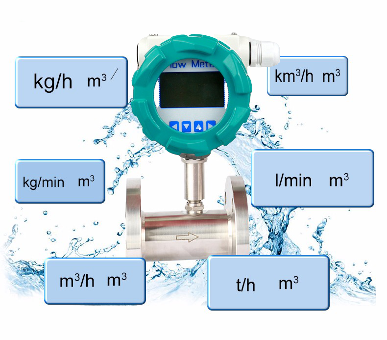 Turbine Flowmeter Fuel Oil Flowmeter Digital Oil Water Liquid DN25 Pulse lwq clamp on flow meter  RS485 HART 4-20mA flowmeter supplier