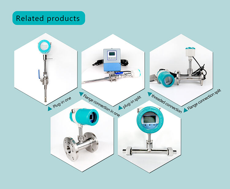 304SUS Insertion type thermal mass gas flow meter for compressed air or LPG gas mass flow meter air flow meter supplier