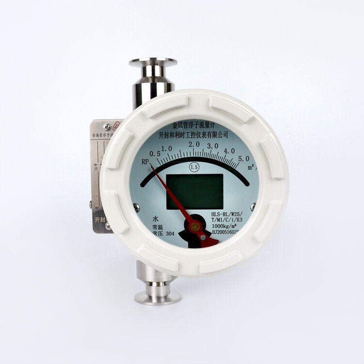 Dual-line Display 2 inch rotor Liquid Gas Mechanical Indicator Flow Meter Air Rotameter Flowmeter Metal Tube Float Flow Meter factory