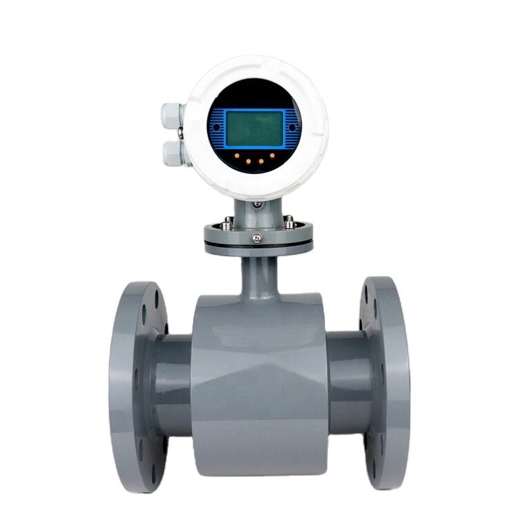 Electromagnetic flowmeter chemical plant ptfe liner 316l electrode flange flowmeter RS485 DN50 4-20mA sewage treatment flowmeter factory