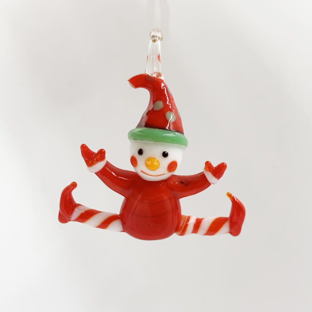 2023 New Arrival Handmade Hanging Murano Christmas Lampwork Glass Figurine Ornament details