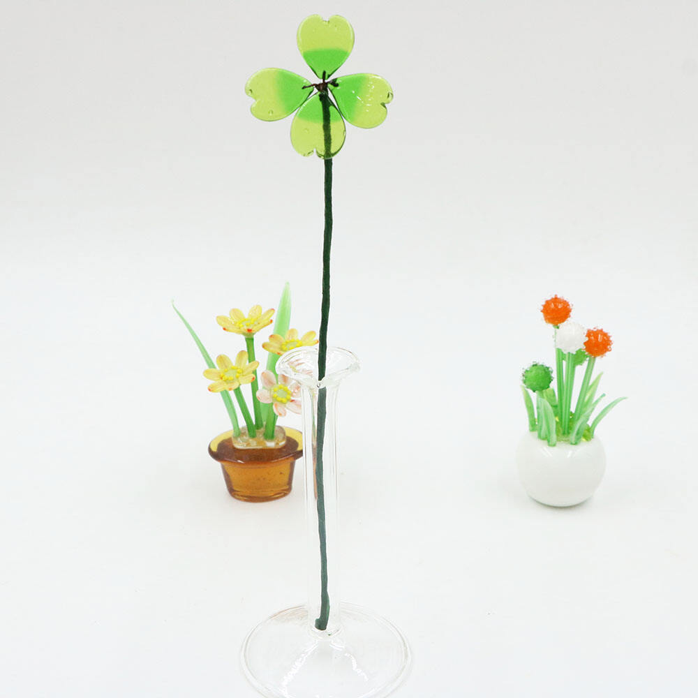 Wholesale  Handmade lampwork borosilicate glass plant vase transparent glass clear vase for flowers factory