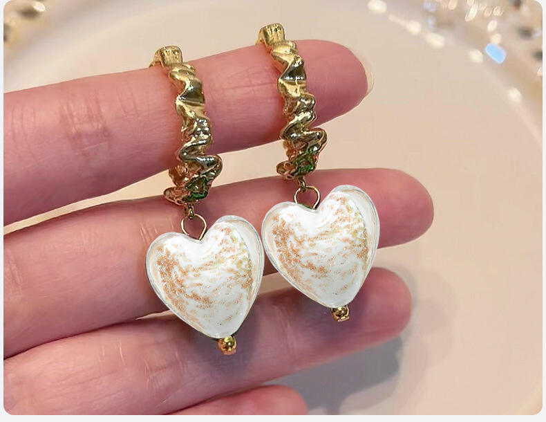 Murano Lampwork Glass loose beads Valentine Heart Beads For Jewelry Making manufacture