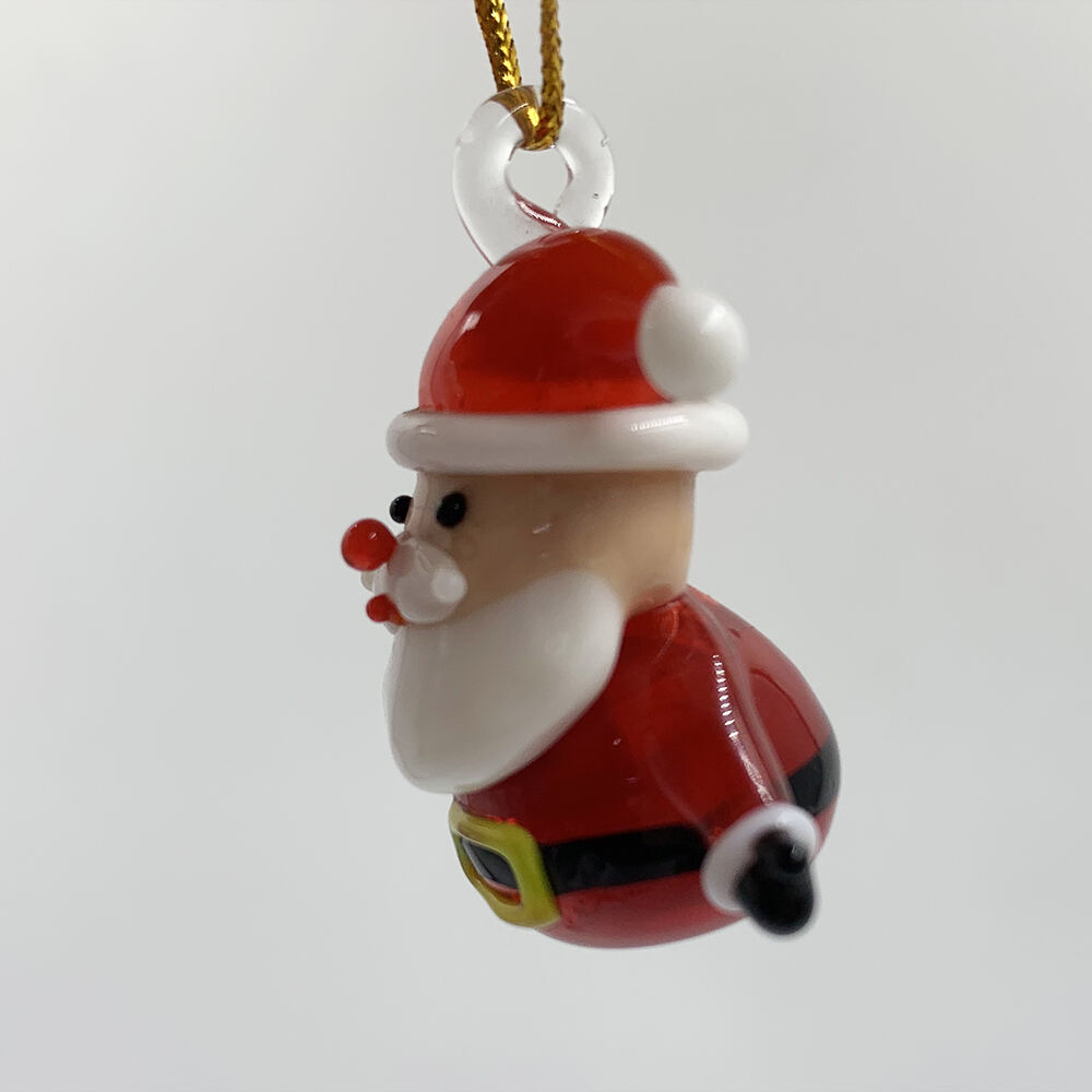 2023 New Arrival Handmade Hanging Murano Christmas Lampwork Glass Figurine Ornament manufacture