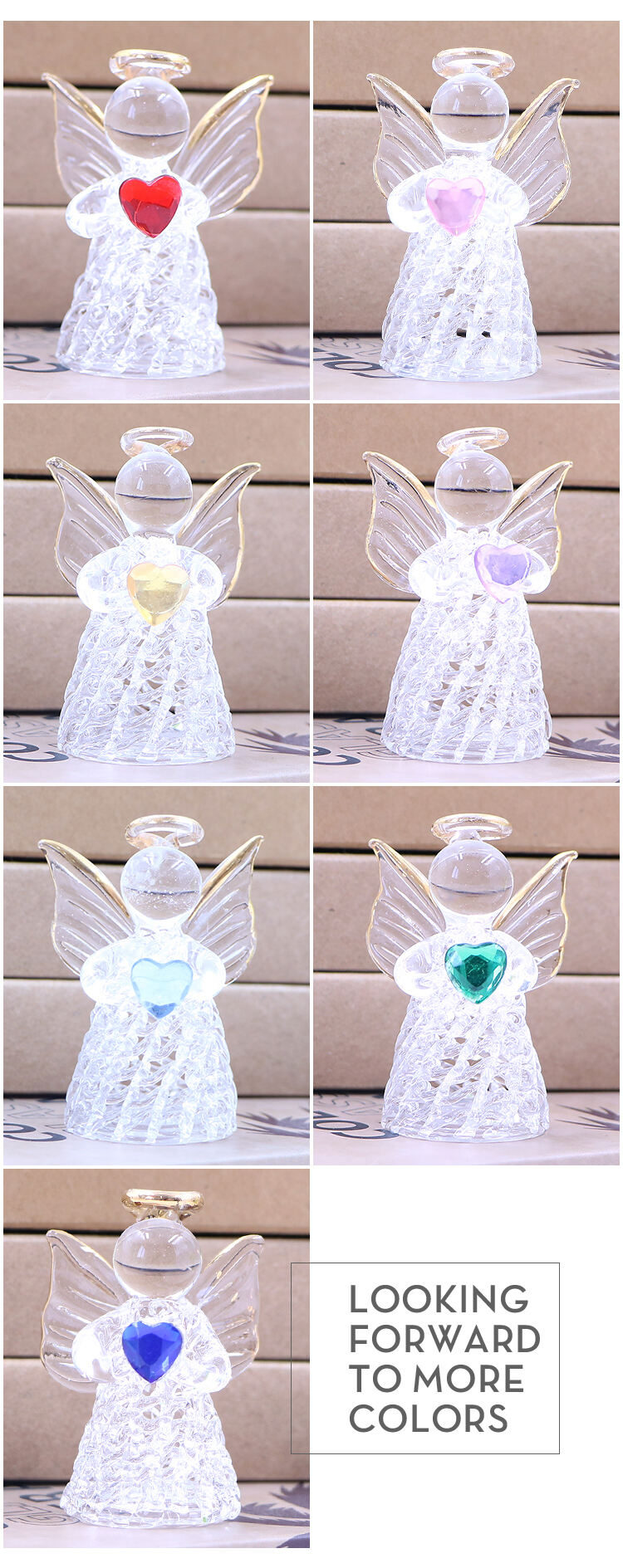 Custom Hand Blown Glass Fairy Angel Figurine Ornament manufacture