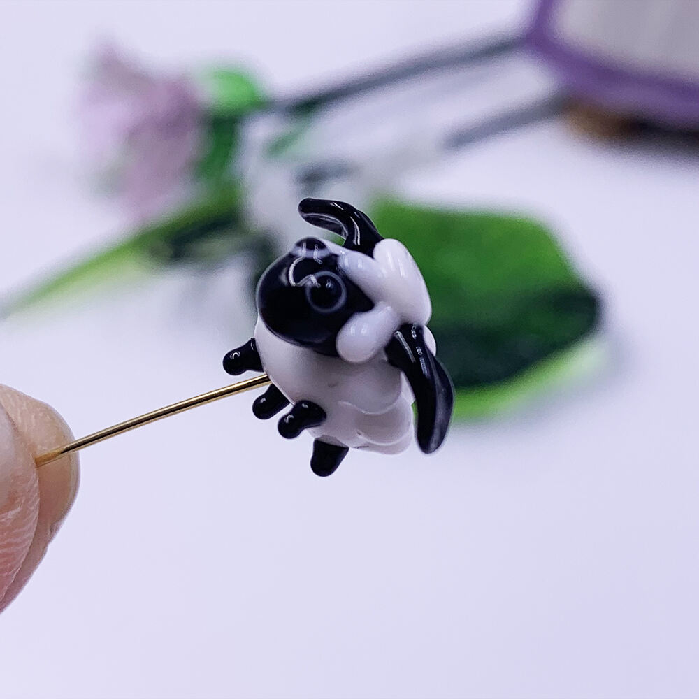 New fashion DIY bracelet 20mm animal cow murano Lampwork glass beads details