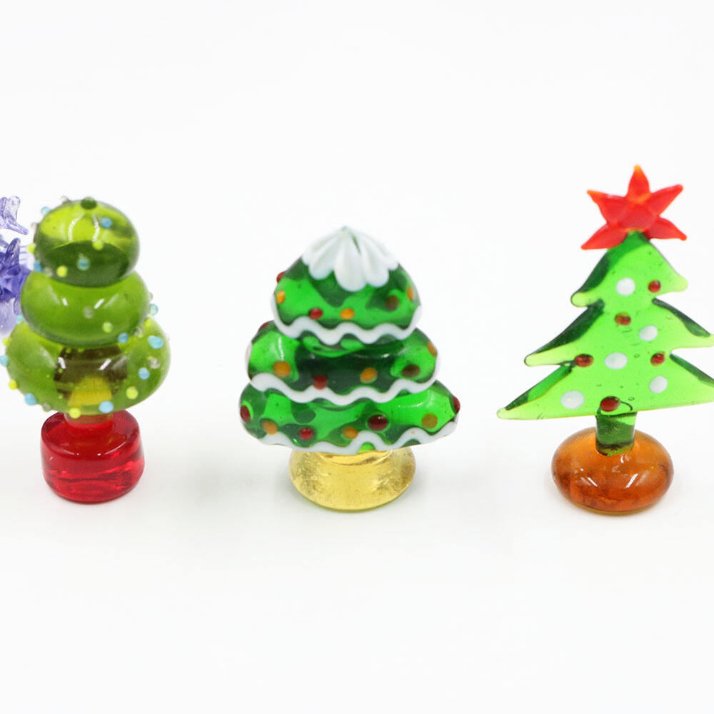 Handmade Art Murano Blown Glass Christmas Ornaments Decorations Christmas Tree For Tabletop Decoration manufacture