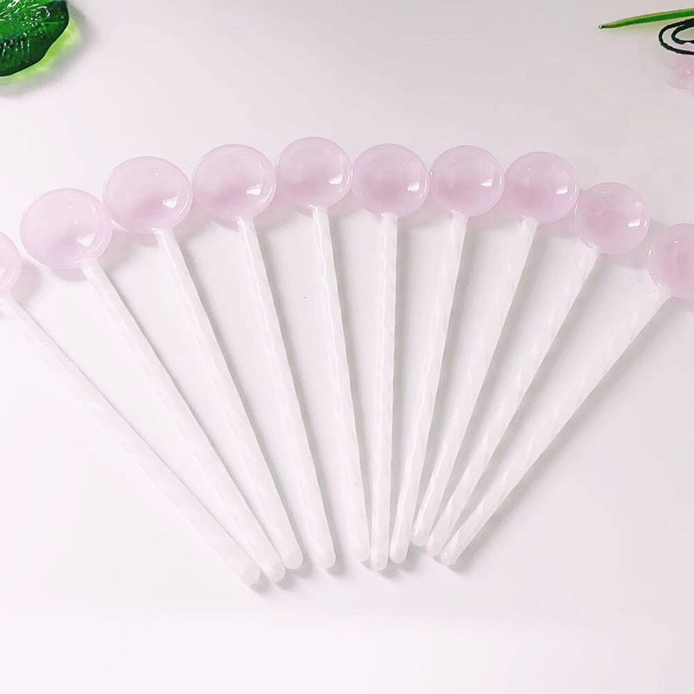 New Arrival  Custom Factory Direct Screw Thread Handmade Murano Glass Tea Spoon supplier