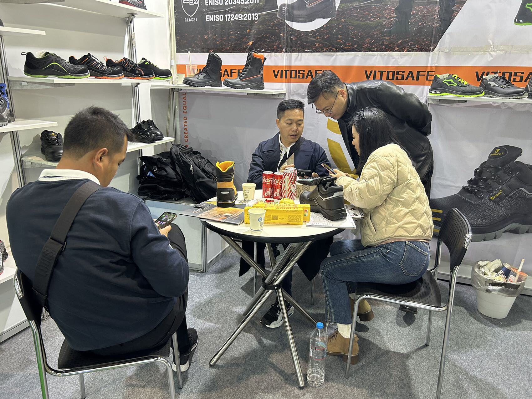 VITOSAFE Brand Anti-static Labor Footwear Steel Toe Men's Work Boots Safety Shoes manufacture