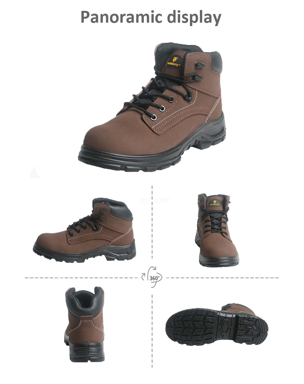 VITOSAFE Anti-slip Custom Labor Footwear Safety Shoes Protection for Men Zapatos de Seguridad factory