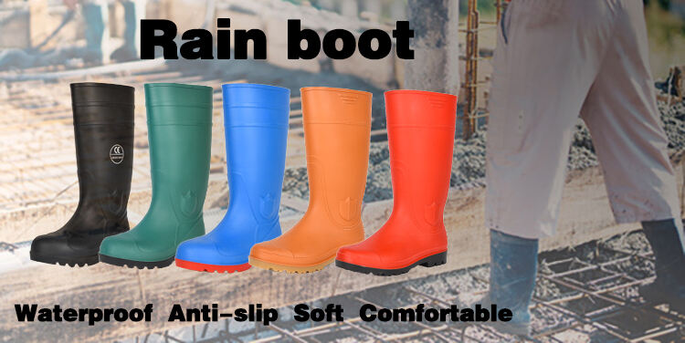 PVC non-Slip waterproof  fishing lightweight rain boots men for adults outdoor work manufacture