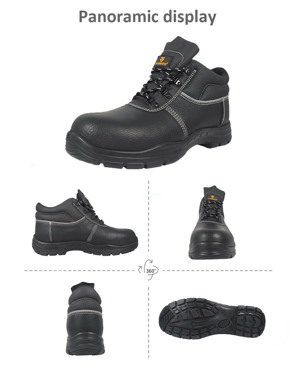 VITOSAFE Brand Anti-static Labor Footwear Steel Toe Men's Work Boots Safety Shoes details